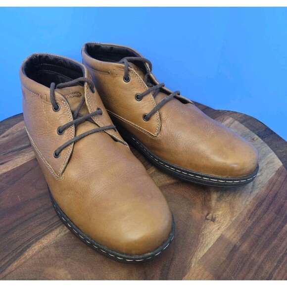 Hush Puppies Vice Victory Chukka Caramel Brown Leather Boot Men's 12M - Picture 12 of 12